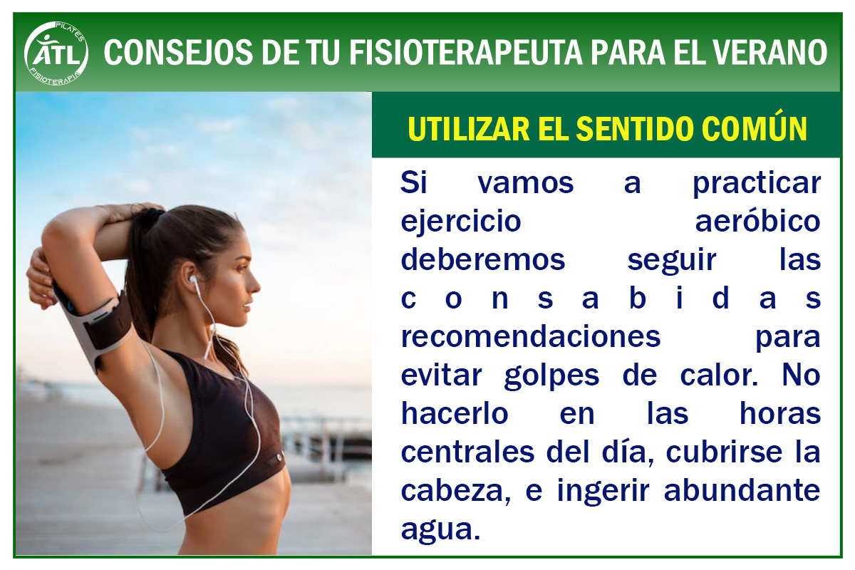 Consejos Fisioterapia Verano - ATL Fisioterapia y Pilates